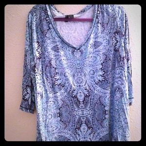 2X A-Symmetric Tunic Cynthia Rowley Top